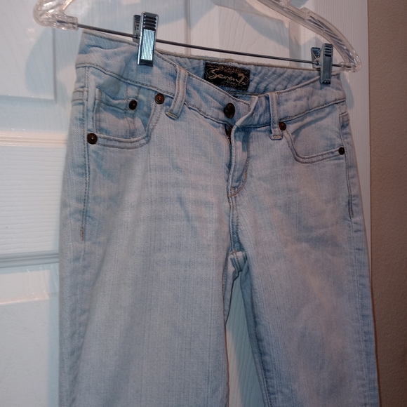 Seven7Jeans 25 BellBottom Baby Blue Jeans - Picture 4 of 11